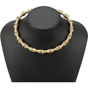 Chunky Gold Choker Necklace | Bold Statement Collar.